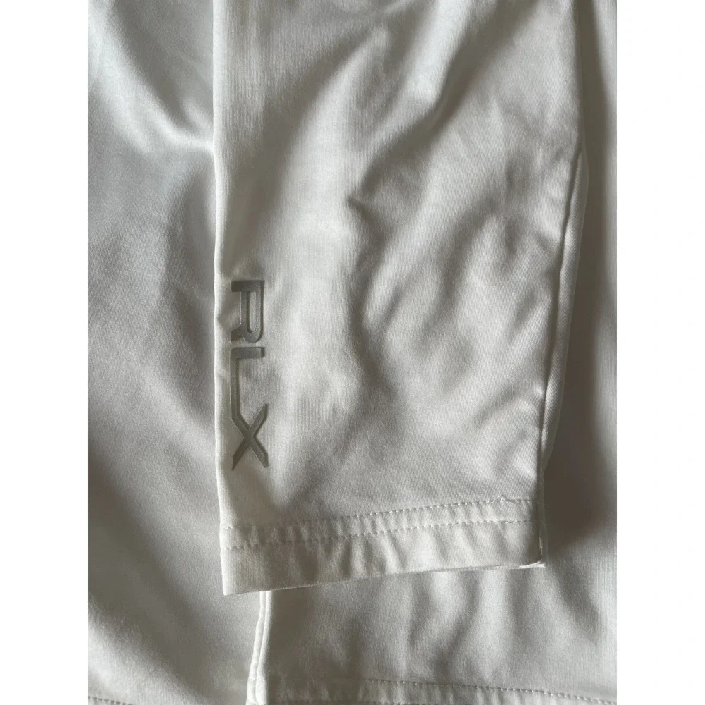 RLX Ralph Lauren Pullover Mens M White 1/4 Zip Long Sleeve Golf Athletic Top